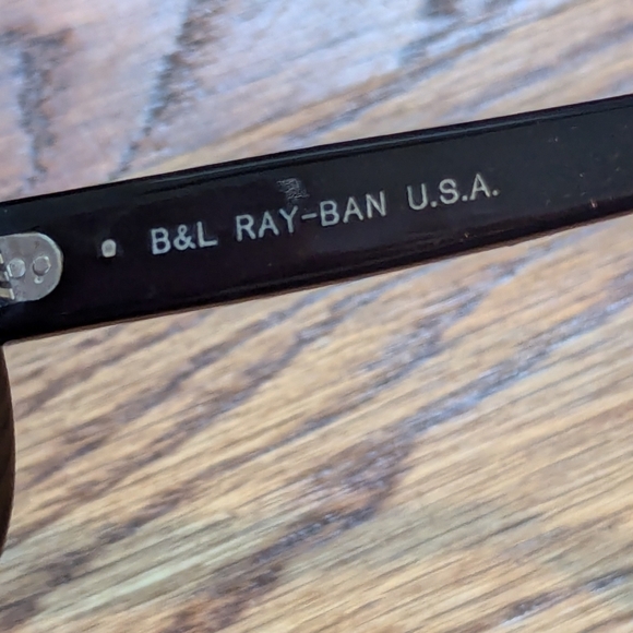 Vintage Ray-Ban Sunglasses Black Plastic Frames W0956 - Picture 9 of 12